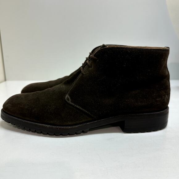 VTG Gravati x Wilkes Bashford Dark Brown Suede Chukka Boots Made in Italy 9.5 main image 5